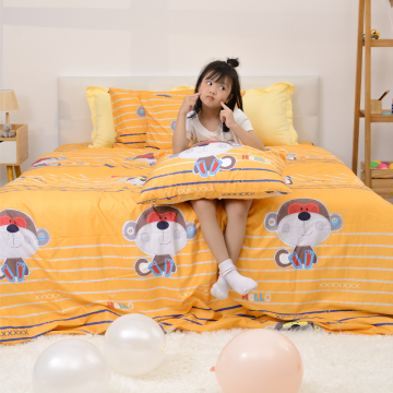 Bộ Chăn Ga Gối Cao Cấp Sông Hồng Cho Bé - Dòng Hoạt Hình Junior JC22003 - Chất liệu Cotton mềm mịn, thông thoáng